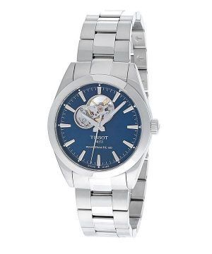 Tissot T-Classic Gentleman Powermatic 80 Open Heart Blue Dial Automatisk T127.407.11.041.01 100M herrklocka