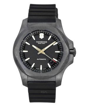 Victorinox Swiss Army INOX Carbon Black Dial Automatic Diver's 241866.1 200M herrklocka med presentset