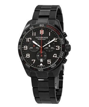 Victorinox Swiss Army FieldForce Sport Kronograf Rostfritt stål Svart Urtavla Quartz 241890 100M Herrklocka