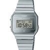 Casio Vintage Digital rostfritt stål Silver Urtavla Quartz A700WEV-7A unisexklocka