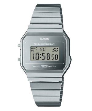 Casio Vintage Digital rostfritt stål Silver Urtavla Quartz A700WEV-7A unisexklocka