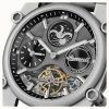 Ingersoll The Varsity Sun And Moon Phase Läderrem Skeleton Grey Dial Automatisk I15402 Herrklocka