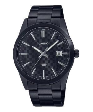 Casio Standard Analog Svart Jon Pläterad Rostfritt Stål Svart Urtavla Quartz MTP-VD03B-1A Herrklocka