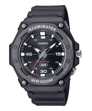 Casio Standard Analog Resin Armband Svart Urtavla Quartz MW-620H-1A 100M herrklocka