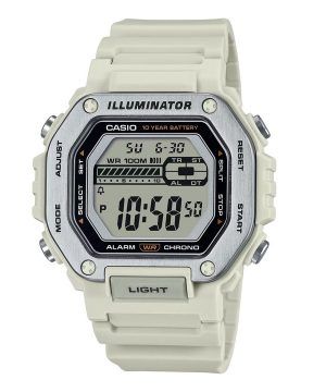 Casio Standard Digital White Resin Armband Quartz MWD-110H-8AV 100M herrklocka