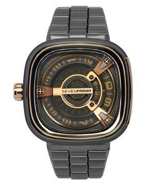 Sevenfriday M-serien rostfritt stål svart urtavla Automatisk M2/02M SF-M2-02M herrklocka