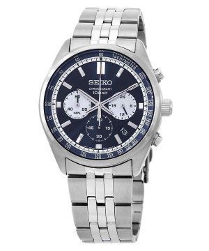 Seiko Discover More Chronograph Rostfritt stål Blue Dial Quartz SSB427P1 100M herrklocka