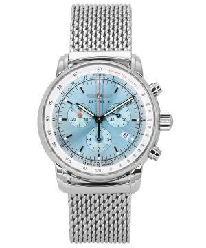 Zeppelin LZ14 Marine Chronograph Rostfritt stål Ice Blue Dial Quartz 8886M3 Herrklocka