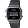 Casio Vintage Digital Rostfritt stål Mesh Armband Quartz A168WEMB-1B unisexklocka