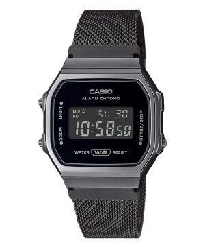 Casio Vintage Digital Rostfritt stål Mesh Armband Quartz A168WEMB-1B unisexklocka