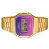 Casio Vintage Digital Gold Tone Rostfritt stål Armband Quartz A168WERG-2A unisexklocka