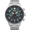 AVI-8 Hawker Hurricane Carey Dual Time Gutersloh rostfritt stål Blue Dial AV-4088-22 herrklocka