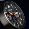 AVI-8 Hawker Hurricane Carey Dual Time Gutersloh rostfritt stål Blue Dial AV-4088-22 herrklocka