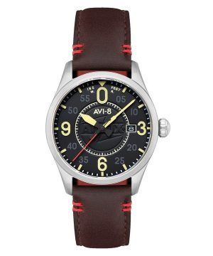 AVI-8 Spitfire Smith Automatic Airfix Edition Granit Black Dial AV-4090-08 Herrklocka