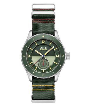 AVI-8 Flyboy Airmaster Sector Meca-Quartz Vert Grön Nylonrem Grön Urtavla AV-4112-02 Herrklocka