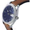 Fossil Machine Brown Läderrem Blue Dial Quartz FS5920 Herrklocka