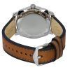 Fossil Machine Brown Läderrem Blue Dial Quartz FS5920 Herrklocka