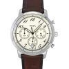 Fossil Neutra Chronograph Läderrem Cream Dial Quartz FS6022 Herrklocka