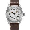 Hamilton Khaki Field Expedition Läderrem vit urtavla Automatisk H70225510 100M herrklocka