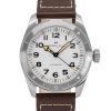 Hamilton Khaki Field Expedition Läderrem vit urtavla Automatisk H70225510 100M herrklocka