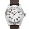 Hamilton Khaki Field Expedition Läderrem Vit Urtavla Automatisk H70315510 100M herrklocka