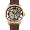 Fossil Townsman Läderrem Brun Skeleton Dial Automatisk ME3259 herrklocka