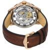 Fossil Townsman Läderrem Brun Skeleton Dial Automatisk ME3259 herrklocka