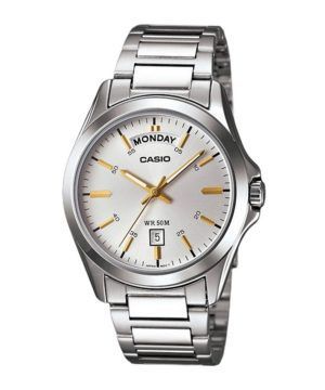 Casio Classic Analog Rostfritt Stål Silver Urtavla Quartz MTP-1370D-7A2 Herrklocka