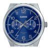 Casio Standard Analog Rostfritt Stål Blå Urtavla Quartz MTP-E340D-2AV herrklocka