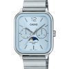 Casio Standard Analog Månfas Rostfritt Stål Baby Blue Dial Quartz MTP-M305D-2AV Herrklocka