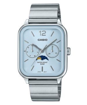 Casio Standard Analog Månfas Rostfritt Stål Baby Blue Dial Quartz MTP-M305D-2AV Herrklocka