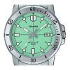 Casio Standard Analog Rostfritt stål Mintgrön Urtavla Quartz MTP-VD01D-3E1V Herrklocka