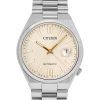 Citizen Tsuyosa rostfritt stål Beige urtavla automatisk NJ0151-88W herrklocka