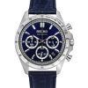 Seiko Spirit Chronograph Läderrem Blue Dial Quartz SBTR019 100M herrklocka