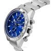 Seiko Spirit Chronograph rostfritt stål Blue Dial Quartz SBTR023 100M herrklocka