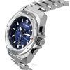 Victorinox Swiss Army INOX Chronograph rostfritt stål Blue Dial Quartz Diver's 241985 200M herrklocka