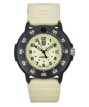 Luminox Original Navy Seal EVO gummirem Beige Urtavla Quartz Diver's XS.3010.EVO.S 200M Herrklocka