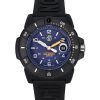 Luminox Navy Seal Foundation gummiband Blue Dial Quartz Diver's XS.3602.NSF 200M herrklocka