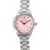 Bulova Sutton Rostfritt stål Diamantaccenter Rosa Urtavla Quartz 96P249 Damklocka