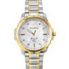 Bulova Marine Star Two Tone Stainless Steel Diamond Accenter Pärlemorurtavla Quartz 98P227 100M Damklocka