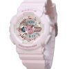 Casio Baby-G Analog Digital Aqua Planet Collaboration Rosa Bio Based Resin Quartz BA-110AQ-4A 200M Damklocka