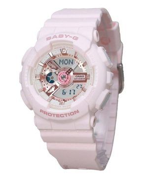 Casio Baby-G Analog Digital Aqua Planet Collaboration Rosa Bio Based Resin Quartz BA-110AQ-4A 200M Damklocka