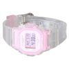 Casio Baby-G Digital Summer Jelly Transparent Rosa Resin Armband Quartz BGD-565SJ-7 100M Damklocka