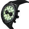 Citizen Eco-Drive Chronograph Läderrem Full Luminous Green Dial CA4505-21X 100M herrklocka