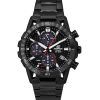 Casio Edifice Sospensione Analog Chronograph Black Ion Rostfritt stål Black Dial Solar EQS-960DC-1AV 100M herrklocka