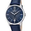 Festina Classics Läderrem Blue Dial Quartz F20426-2 100M herrklocka