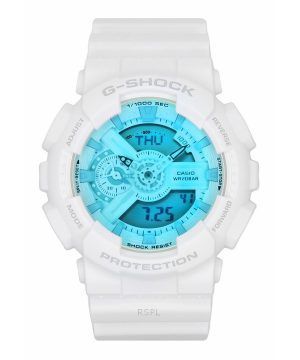 Casio G-Shock analog digital vit hartsrem Flerfärgad urtavla Quartz GA-110TL-7A 200M herrklocka