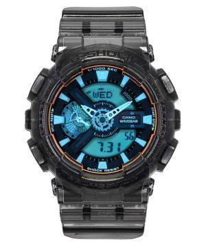 Casio G-Shock Analog Digital Transparent svart hartsrem Flerfärgad Urtavla Quartz GA-110TLS-8A 200M herrklocka