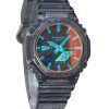 Casio G-Shock Analog Digital Transparent Resin Armband Flerfärgad Urtavla Quartz GA-2100TLS-8A 200M Herrklocka