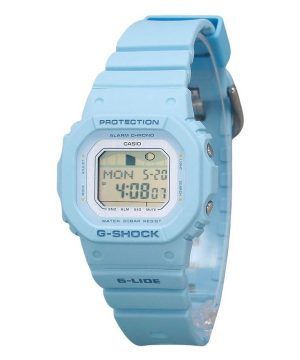 Casio G-Shock G-Lide Digital Ljusblå Bio Based Resin Armband Quartz GLX-S5600-2 200M Damklocka